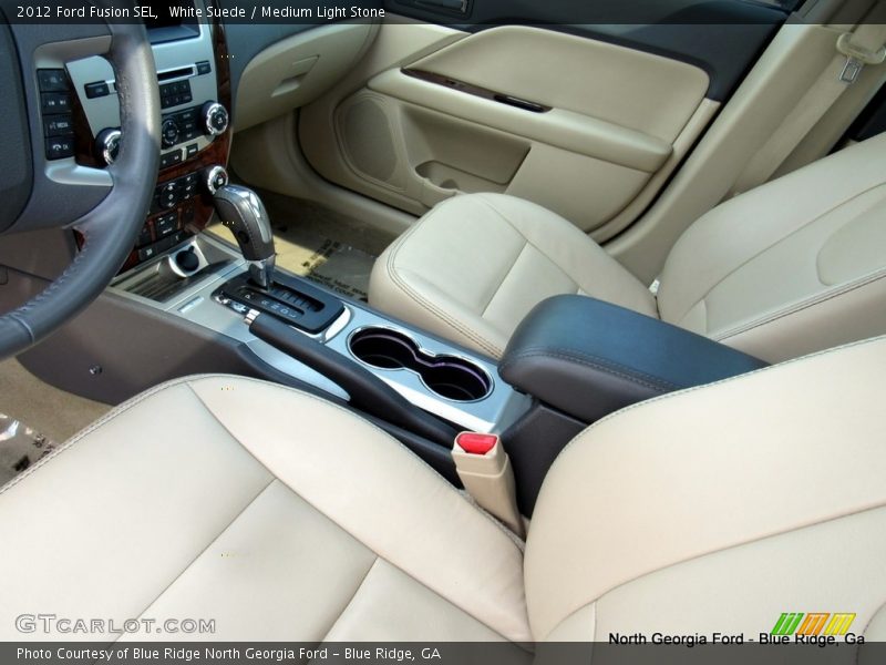 White Suede / Medium Light Stone 2012 Ford Fusion SEL