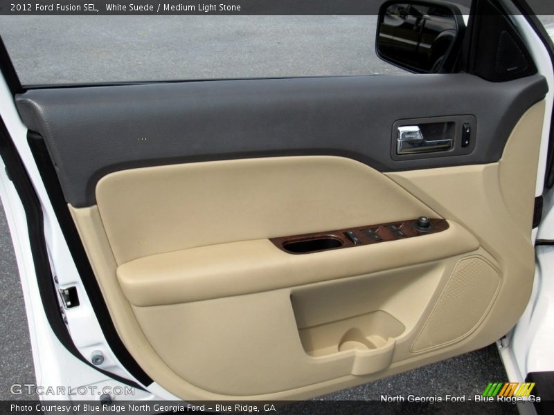 White Suede / Medium Light Stone 2012 Ford Fusion SEL