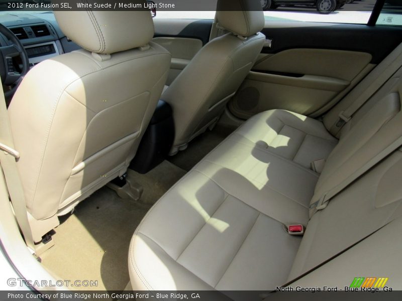 White Suede / Medium Light Stone 2012 Ford Fusion SEL