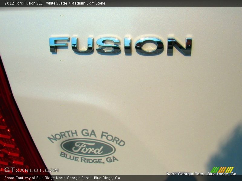 White Suede / Medium Light Stone 2012 Ford Fusion SEL