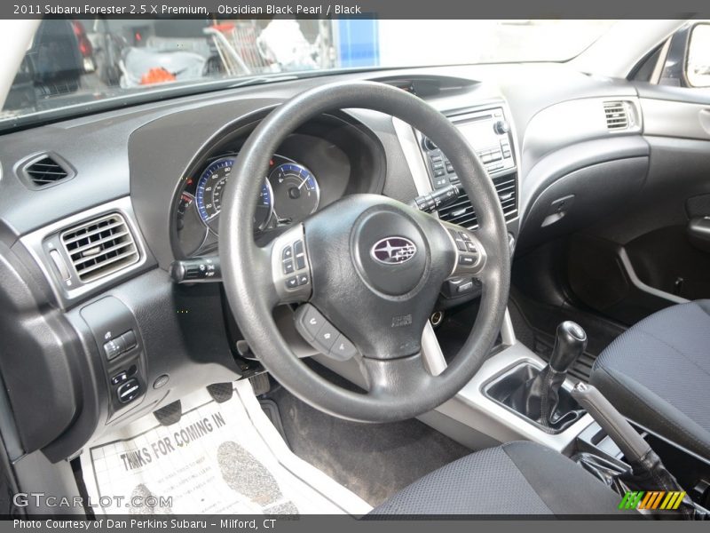 Obsidian Black Pearl / Black 2011 Subaru Forester 2.5 X Premium