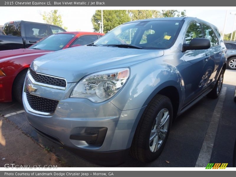 Blue Velvet Metallic / Jet Black 2015 Chevrolet Equinox LS