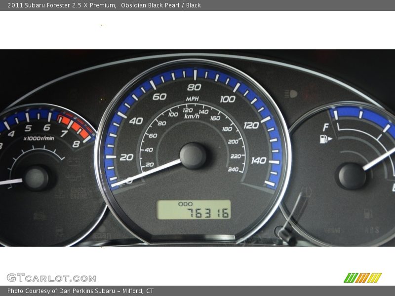 Obsidian Black Pearl / Black 2011 Subaru Forester 2.5 X Premium