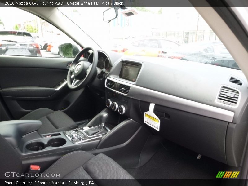 Crystal White Pearl Mica / Black 2016 Mazda CX-5 Touring AWD