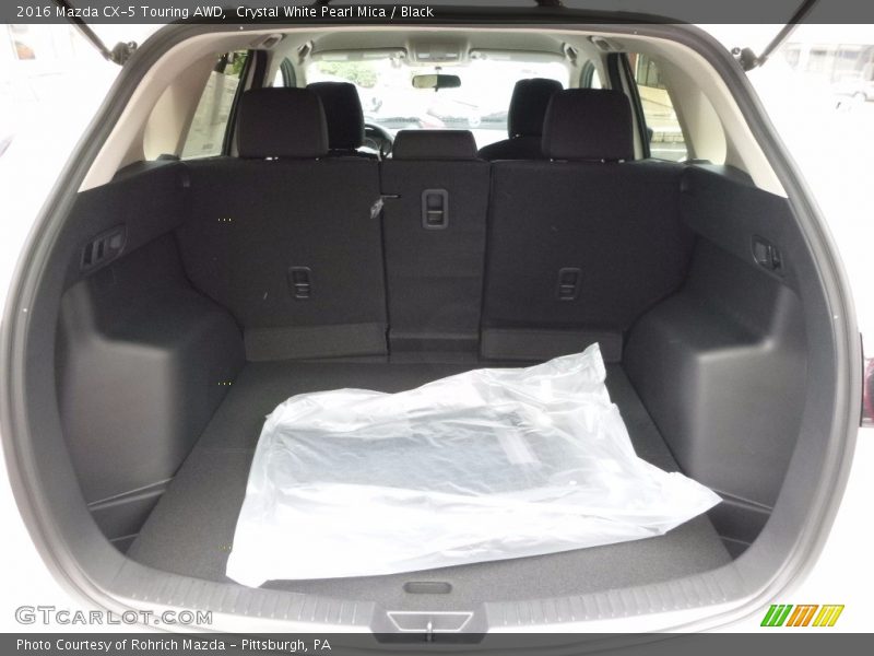 Crystal White Pearl Mica / Black 2016 Mazda CX-5 Touring AWD