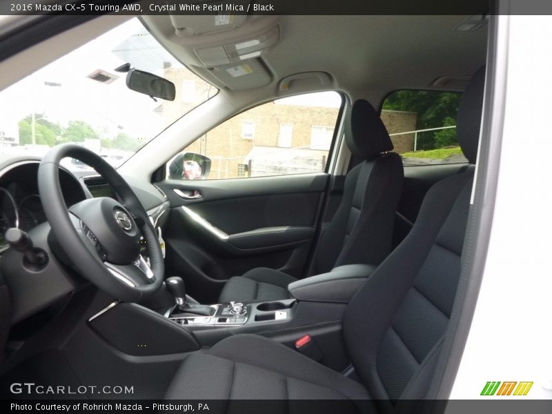Crystal White Pearl Mica / Black 2016 Mazda CX-5 Touring AWD