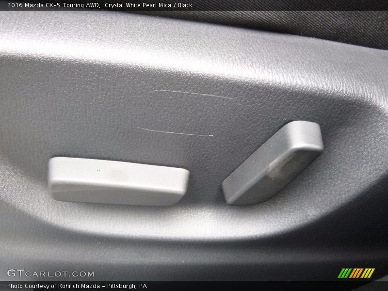 Crystal White Pearl Mica / Black 2016 Mazda CX-5 Touring AWD