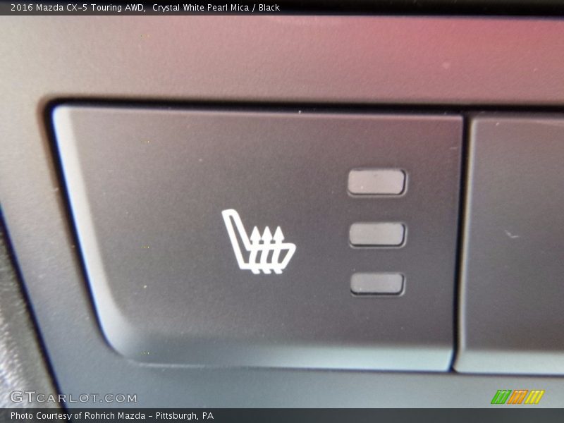 Crystal White Pearl Mica / Black 2016 Mazda CX-5 Touring AWD