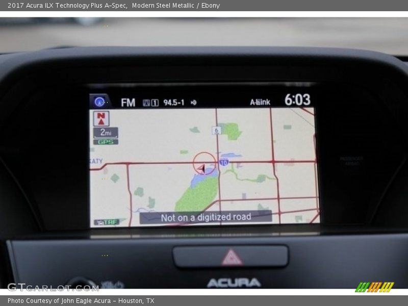 Navigation of 2017 ILX Technology Plus A-Spec