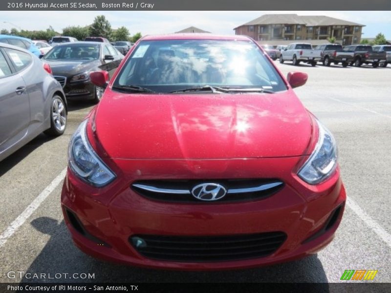 Boston Red / Gray 2016 Hyundai Accent SE Sedan