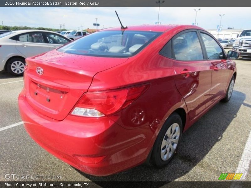 Boston Red / Gray 2016 Hyundai Accent SE Sedan