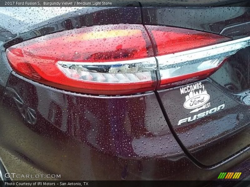 Burgundy Velvet / Medium Light Stone 2017 Ford Fusion S