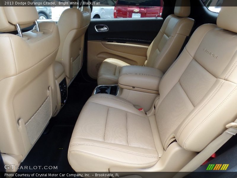 Bright White / Black/Tan 2013 Dodge Durango Citadel