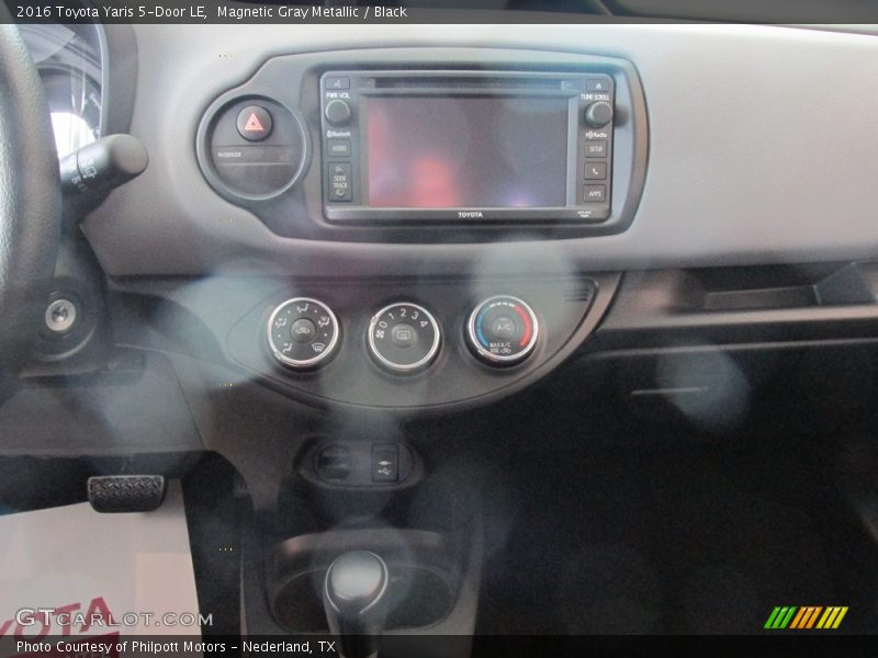 Magnetic Gray Metallic / Black 2016 Toyota Yaris 5-Door LE