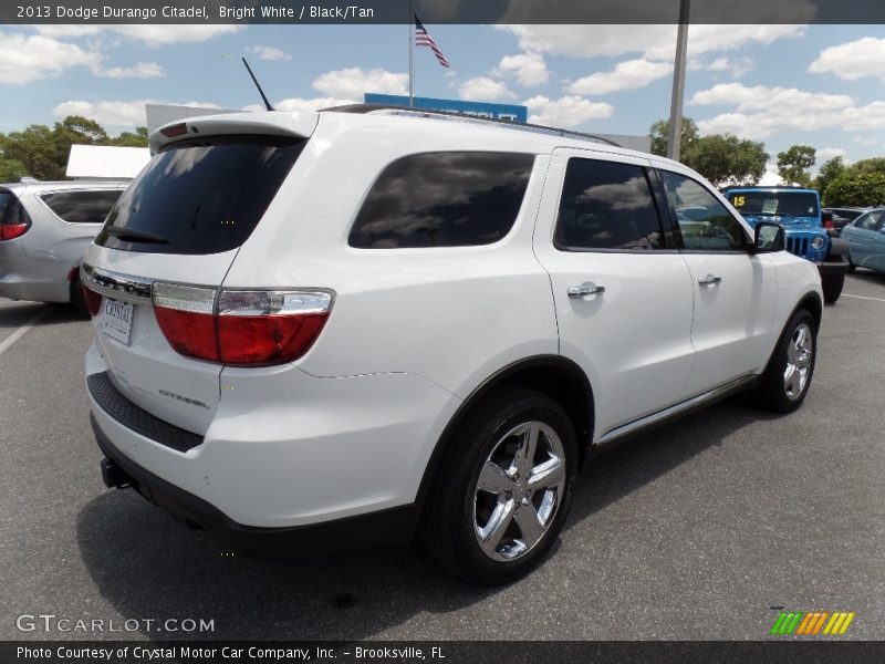 Bright White / Black/Tan 2013 Dodge Durango Citadel