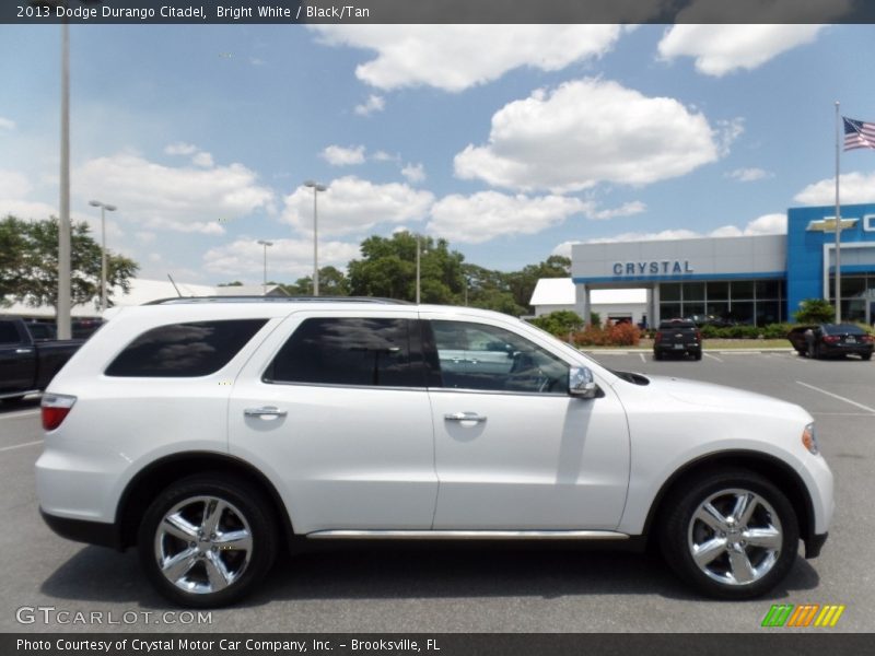 Bright White / Black/Tan 2013 Dodge Durango Citadel