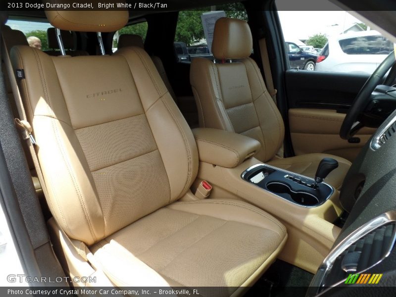 Bright White / Black/Tan 2013 Dodge Durango Citadel