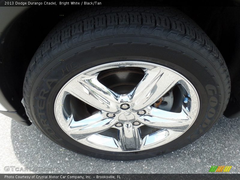 Bright White / Black/Tan 2013 Dodge Durango Citadel