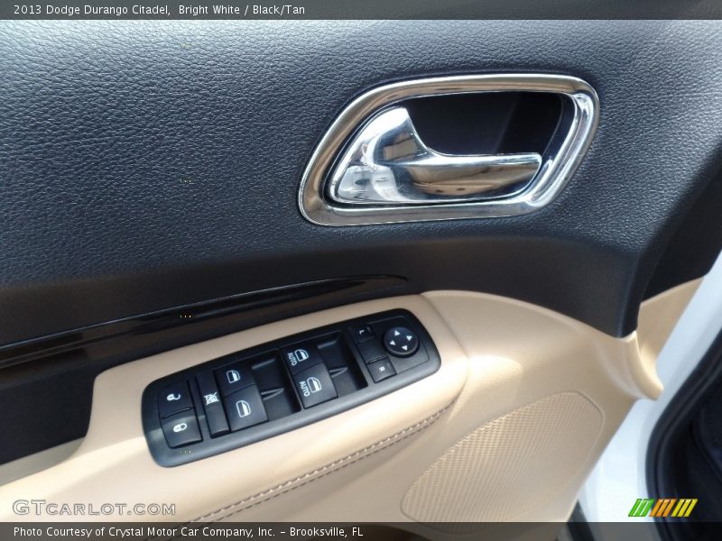 Bright White / Black/Tan 2013 Dodge Durango Citadel