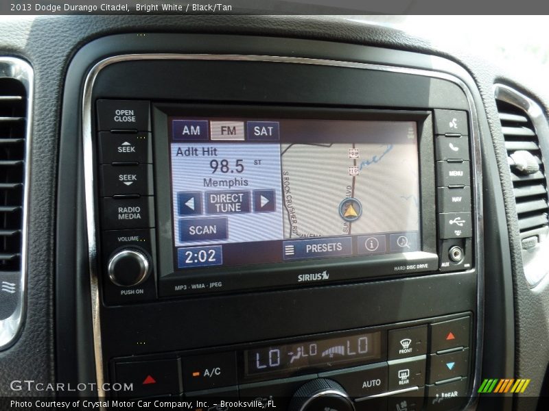 Bright White / Black/Tan 2013 Dodge Durango Citadel