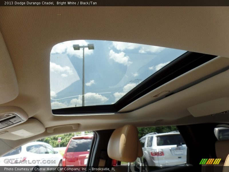 Bright White / Black/Tan 2013 Dodge Durango Citadel