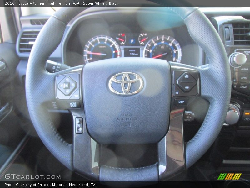 Super White / Black 2016 Toyota 4Runner Trail Premium 4x4