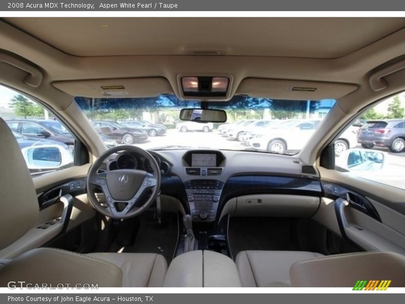 Aspen White Pearl / Taupe 2008 Acura MDX Technology