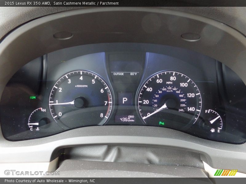 Satin Cashmere Metallic / Parchment 2015 Lexus RX 350 AWD