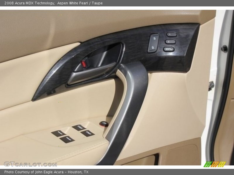 Aspen White Pearl / Taupe 2008 Acura MDX Technology