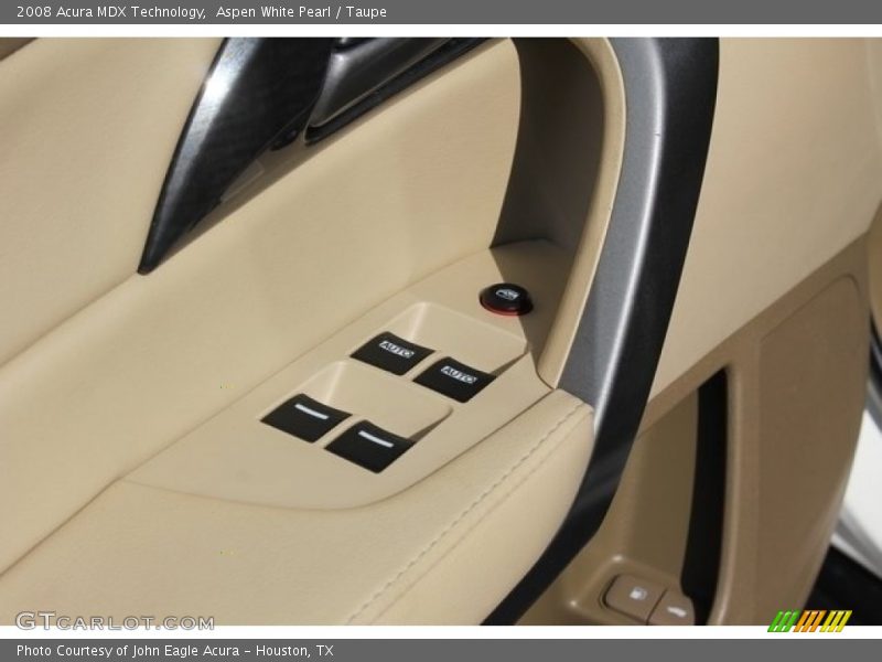 Aspen White Pearl / Taupe 2008 Acura MDX Technology