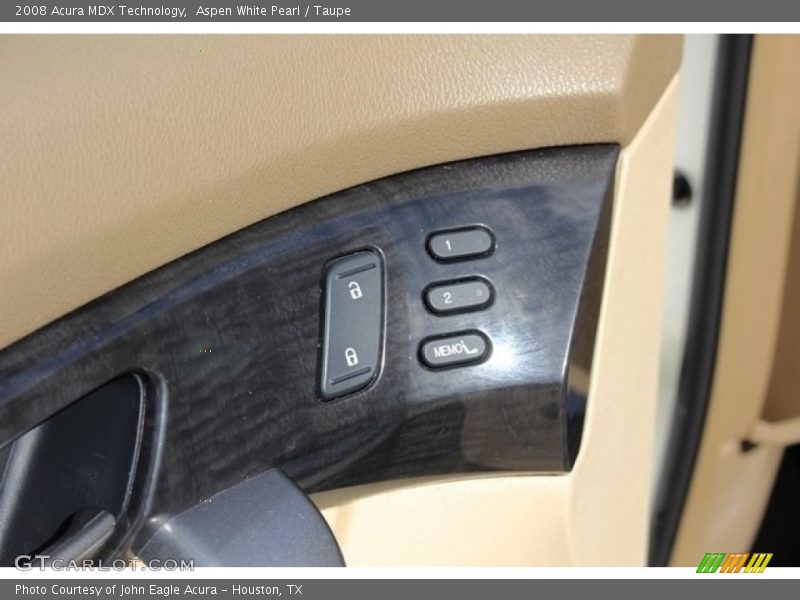 Aspen White Pearl / Taupe 2008 Acura MDX Technology