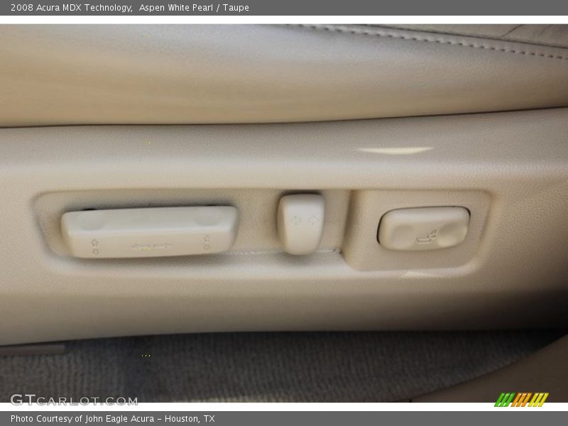Aspen White Pearl / Taupe 2008 Acura MDX Technology