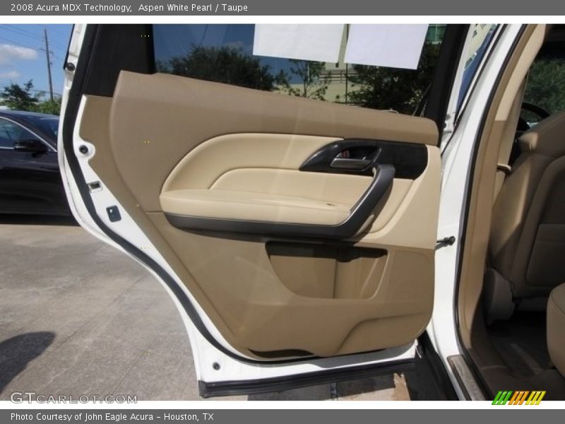 Aspen White Pearl / Taupe 2008 Acura MDX Technology