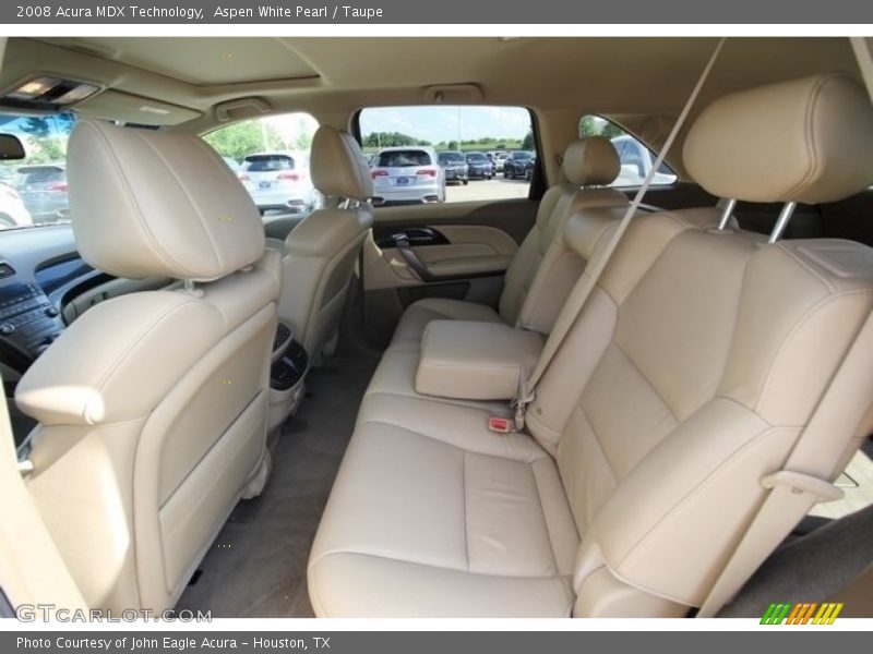 Aspen White Pearl / Taupe 2008 Acura MDX Technology