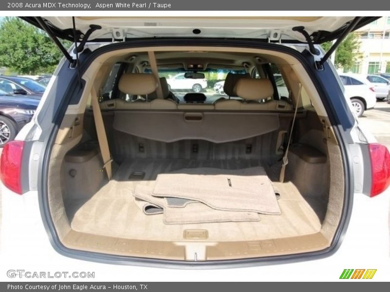 Aspen White Pearl / Taupe 2008 Acura MDX Technology