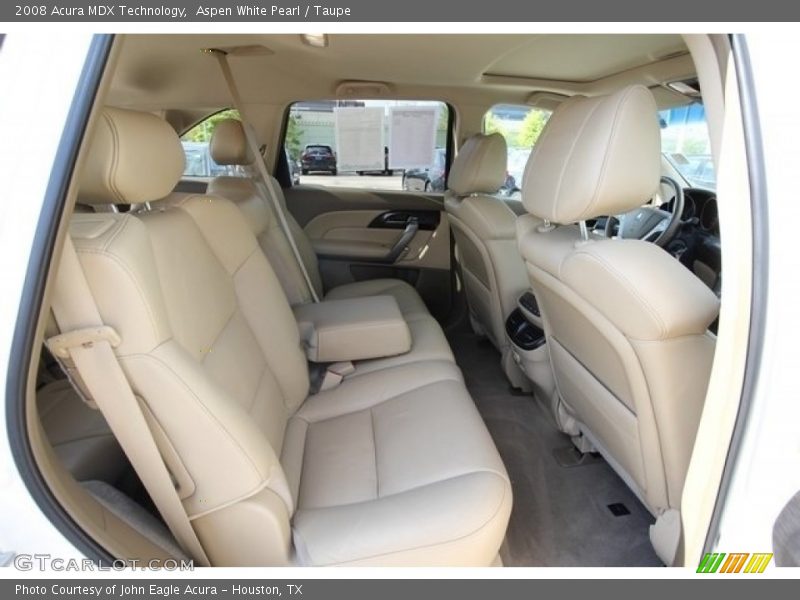 Aspen White Pearl / Taupe 2008 Acura MDX Technology