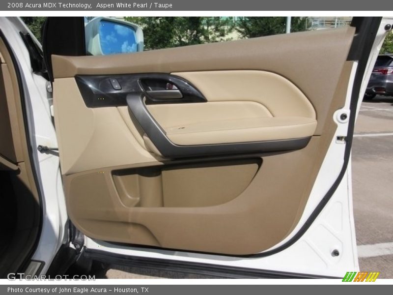 Aspen White Pearl / Taupe 2008 Acura MDX Technology