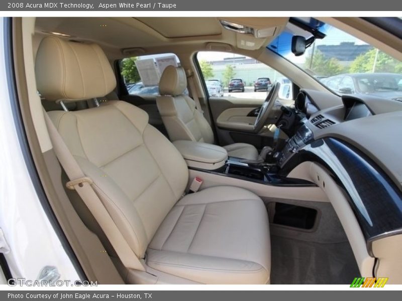 Aspen White Pearl / Taupe 2008 Acura MDX Technology
