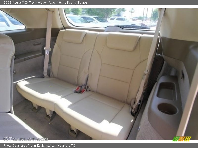 Aspen White Pearl / Taupe 2008 Acura MDX Technology