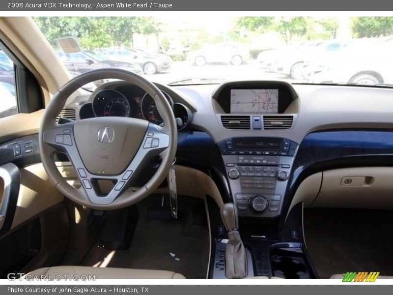 Aspen White Pearl / Taupe 2008 Acura MDX Technology