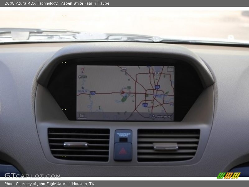 Aspen White Pearl / Taupe 2008 Acura MDX Technology