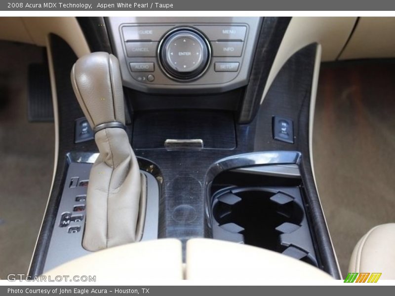 Aspen White Pearl / Taupe 2008 Acura MDX Technology