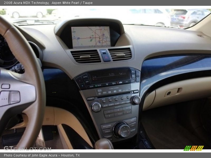 Aspen White Pearl / Taupe 2008 Acura MDX Technology