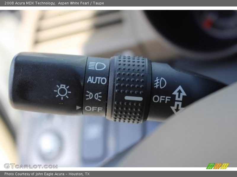 Aspen White Pearl / Taupe 2008 Acura MDX Technology