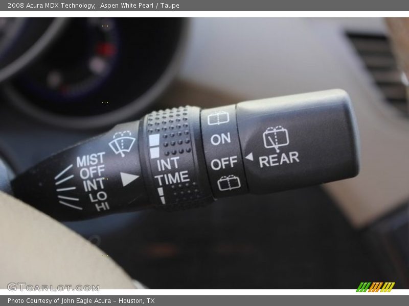 Aspen White Pearl / Taupe 2008 Acura MDX Technology