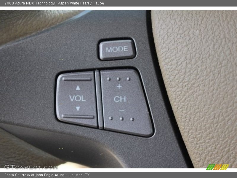 Aspen White Pearl / Taupe 2008 Acura MDX Technology