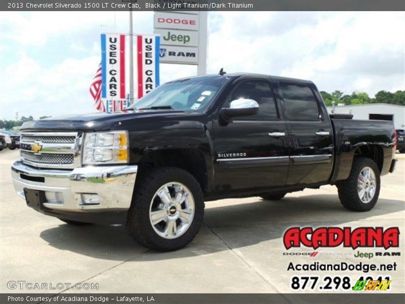 Black / Light Titanium/Dark Titanium 2013 Chevrolet Silverado 1500 LT Crew Cab