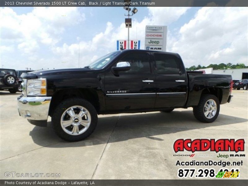 Black / Light Titanium/Dark Titanium 2013 Chevrolet Silverado 1500 LT Crew Cab