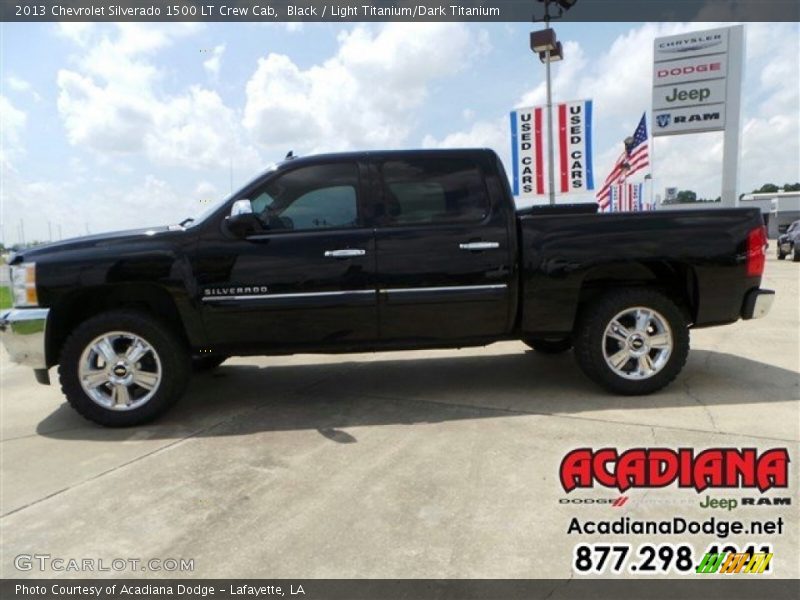 Black / Light Titanium/Dark Titanium 2013 Chevrolet Silverado 1500 LT Crew Cab