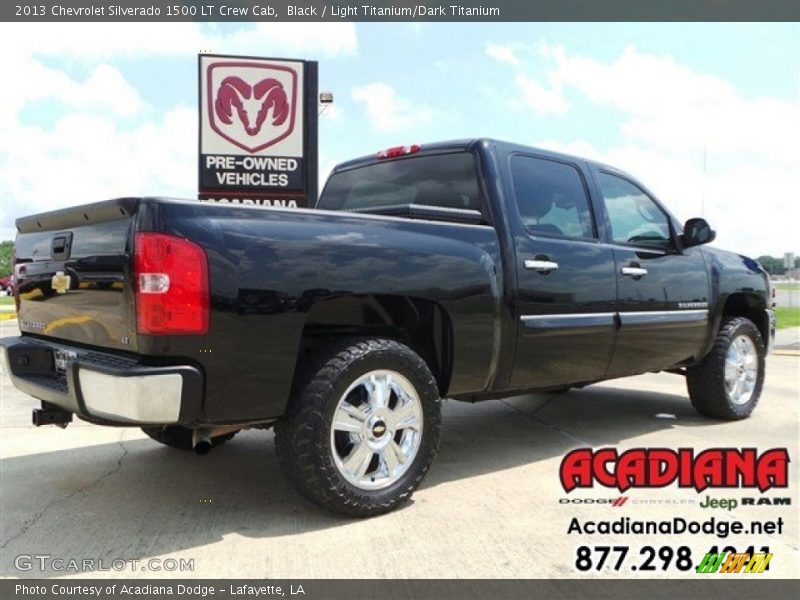 Black / Light Titanium/Dark Titanium 2013 Chevrolet Silverado 1500 LT Crew Cab